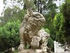 chinese guardian dog statue