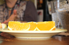 Plate of slice orange