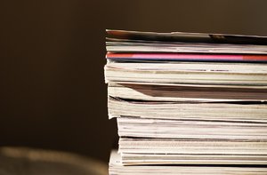 Magazines: stack of old magazines