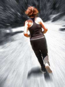 Woman Jogging Blur