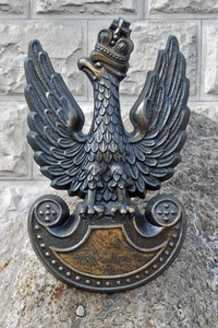 Old polish military sign - eag: Polish military sign - eagle on the shield