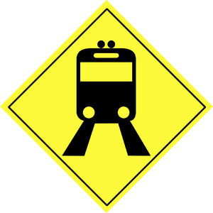 Traffic warning sign  7: Road sign