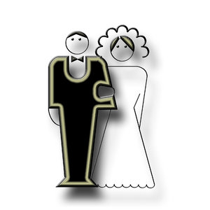 newly-weds pictogram 4: Wedding icon