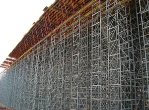 Steel construction: Flyover under construction