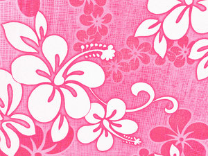 Hibiscus fabric pink: this is the photo that has been so popular in original form, but now in pink, I have reduced the file size after converting the colour.I still can't believe that this is the fabric on my mother's car seat covers!
