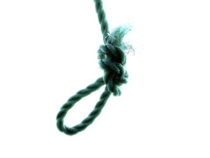 Loopy: rope knotted into a loop