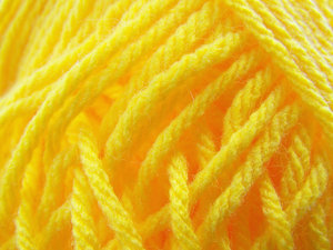 Yellow wool