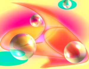Spheres on Abstract Background