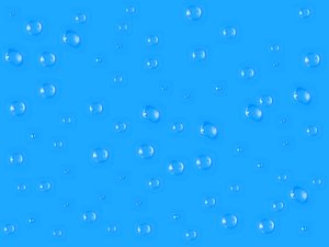 Water Droplets: Water droplets on blue background. 