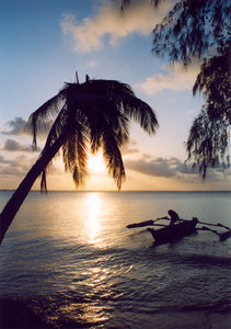 sunset in Zanzibar
