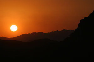 sunset in the desert 3
