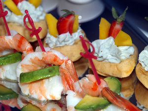Shrimps: Shrimps served in a hotel in Turkey