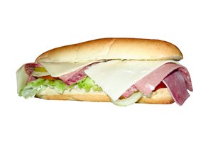 Cold Sandwich: 3- meat  submarine sandwich