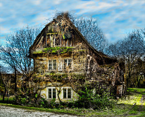 Empty house: http://www.lonjsko-polje. .. Croatia