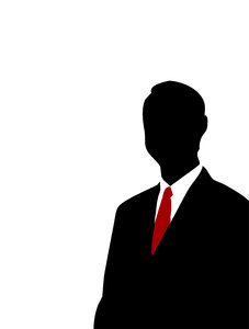 Businessman silhouette
