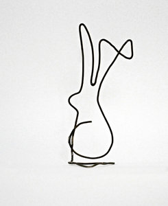 Wire rabbit: Just little wire thing made by myself long, long time ago....