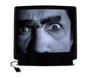 Spooky TV - Mad Scientist: I love the evil stare and crazy eyebrows!