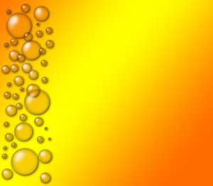 orange bubbles: orange bubbles on orange gradient