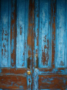 Blue door: Blue door