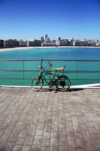 Bicycle, ocean & City