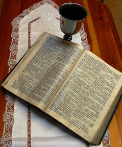 Bible and cup