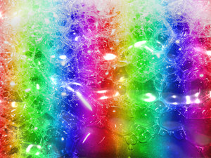 Rainbow Bubbles: Froth and bubbles in rainbow colours. Great texture, background or fill.