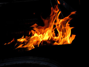 in the fire