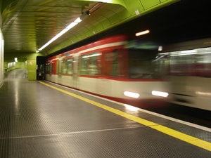 RedSubway: Shot taken in a Metro-station in Bonn/Germany. 