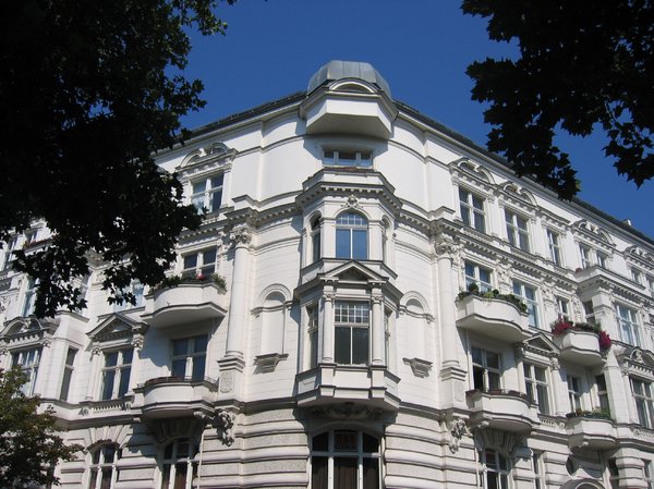 decorative white facade