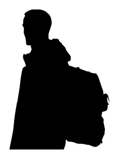 Man with backpack
