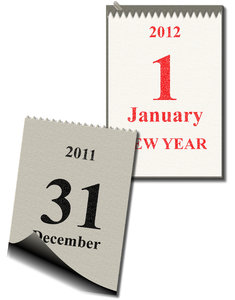 new year's calendar 2012