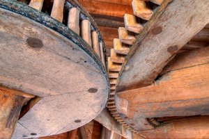 Wooden Cogwheel - HDR
