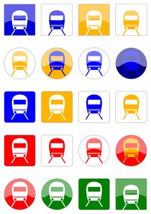 Different icons themed locomot