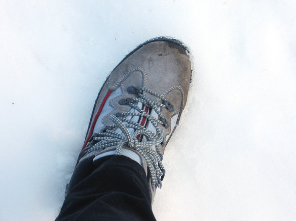 walking on snow
