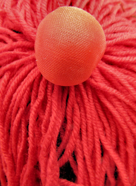 fabric ball and strands