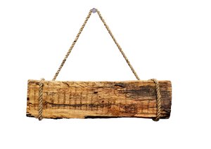 Board: wooden hanging board
