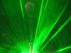 green light: light laser show