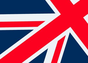 Union Flag 3: The union flag of Great Britain.  Absract.
