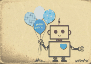 Happy Birthday Robot Boy