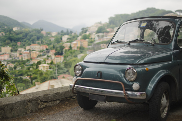 Classic Italian car at rest