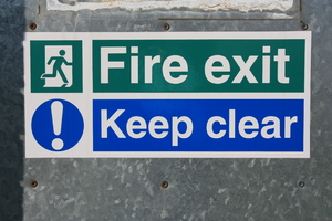 Fire Exit sign
