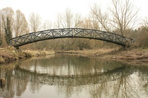 Arched Bridge: Arched bridge over river