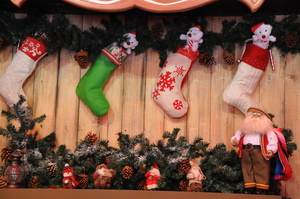 Christmas stockings: hanging Christmas stockings