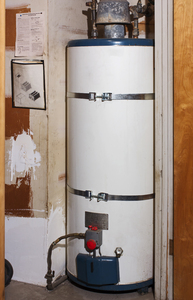 Water Heater: A 75 gallon household water heater.