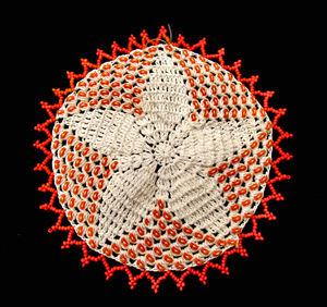 African beaded doily1