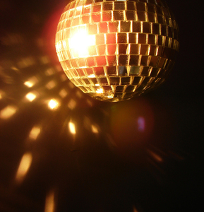 disco ball 2: a disco ball lit up