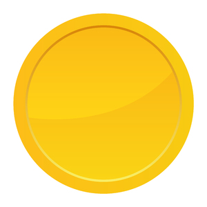 Golden Coin: A single golden coin.